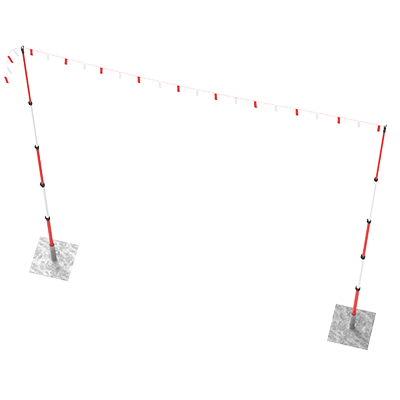 Guard Goal Post Set - 2x Posts, 2x Bases, 1x Flags - Cubis Systems ...