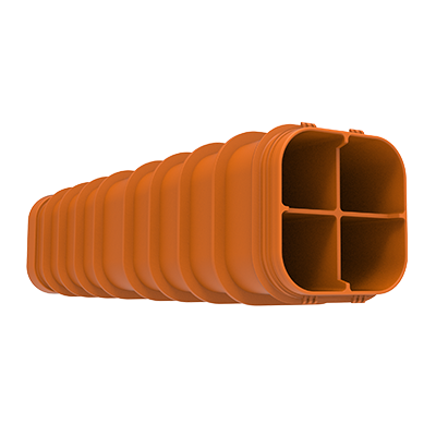 MULTIduct™ Orange Unit 4 Way - Cubis Systems Australia