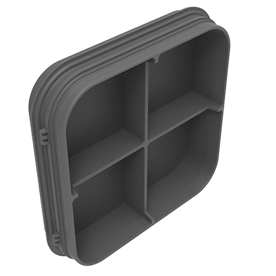 MULTIduct™ 4 Way Bell End Cap XL - Cubis Systems Australia