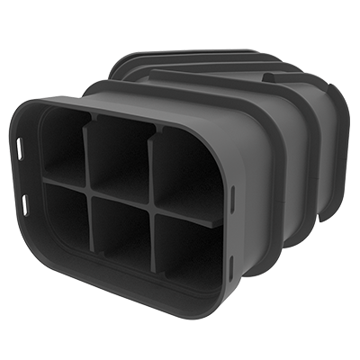 MULTIduct™ 6 Way 45 Deg Bend Vertical - Cubis Systems Australia